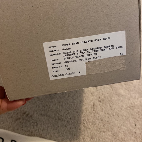 Golden goose leopard glitter low superstar sneakers - Picture 6 of 7